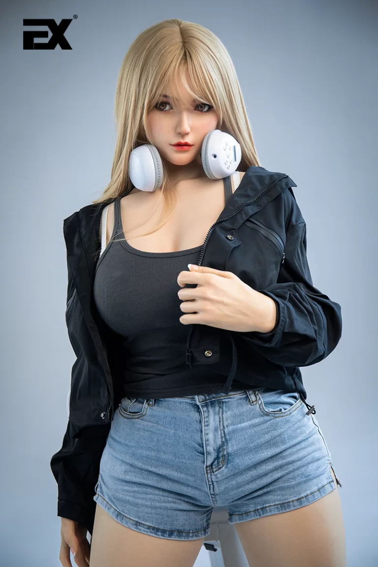 Katherine, voluptuous urban babe, full-body silicone lifelike sex doll.