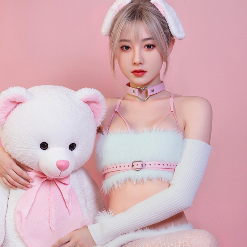 Fern E. Asian Pink Bunny Girl Realistic Silicone Sex Doll Series