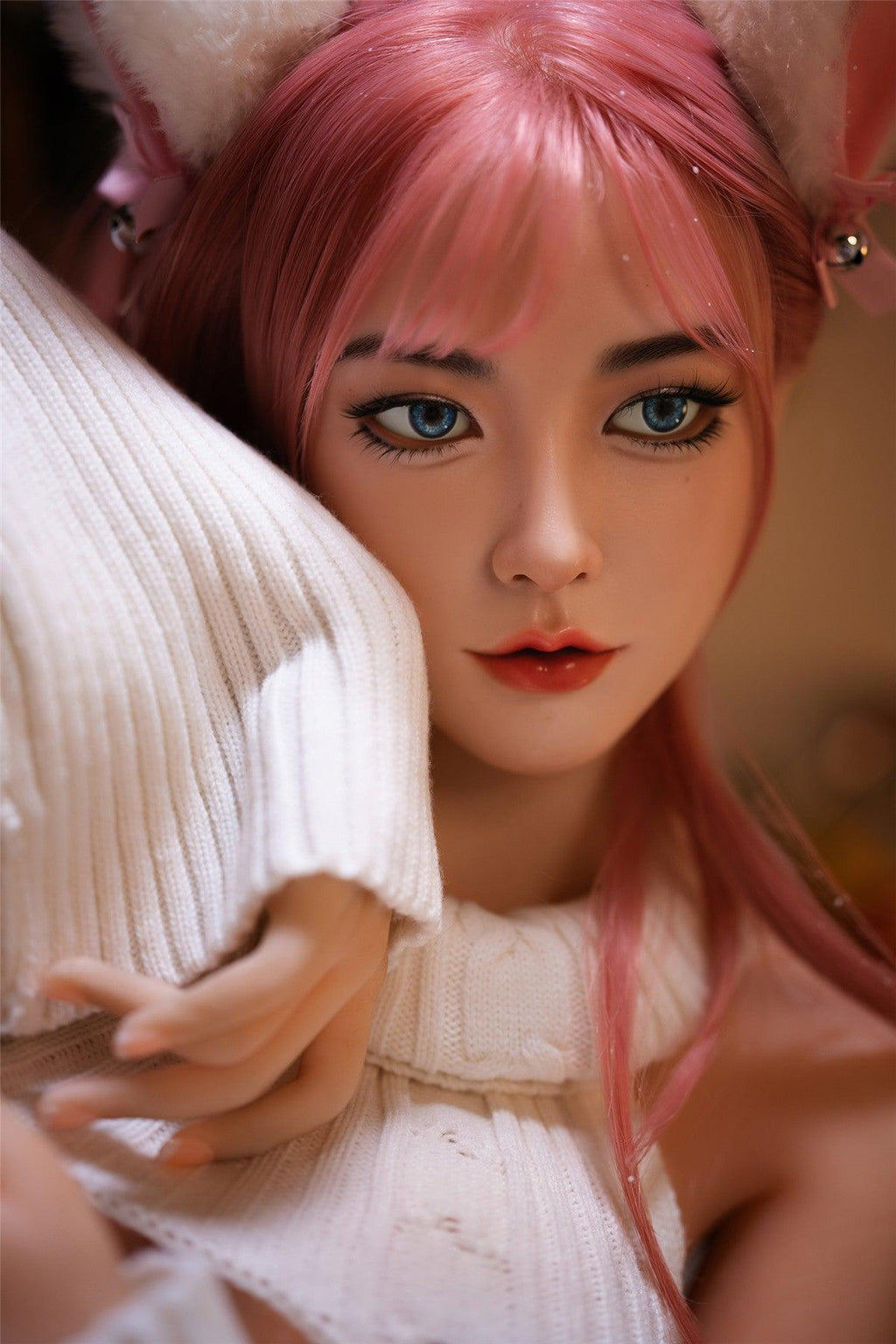 BX-1 Asian Cat-Ear Silicone Sexy Big-Breasted Realistic Sex Doll (USA Stock)