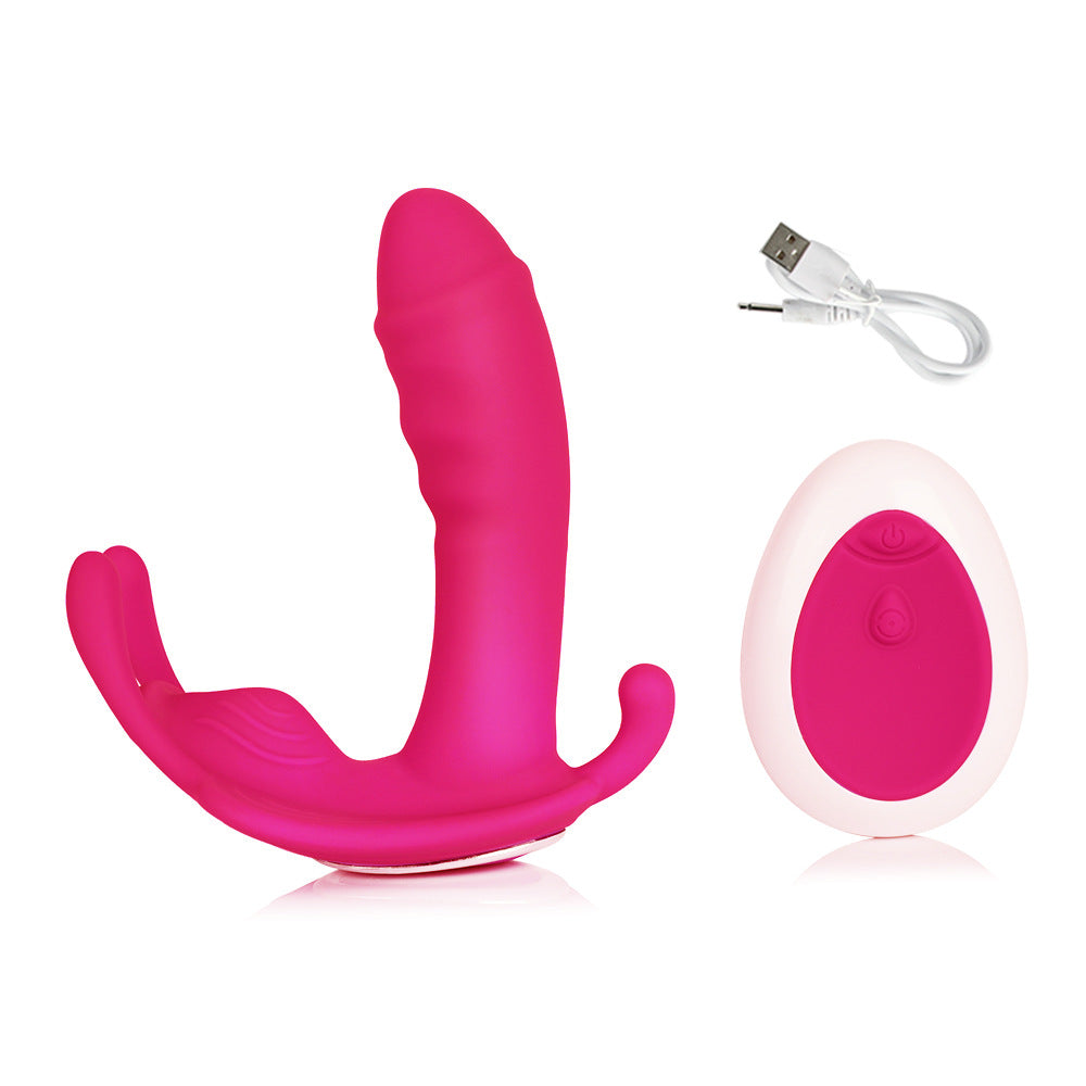 Wireless Remote Control Wearable Vibrator, Body Safe Silicone Massager