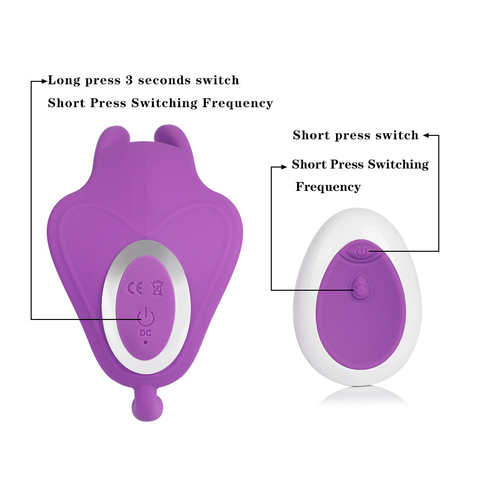 Wireless Remote Control Wearable Vibrator, Body Safe Silicone Massager