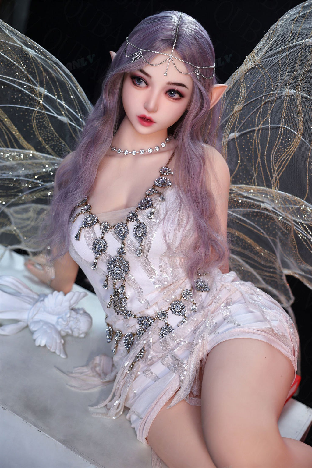 AU-2  Elf Lila 161cm D-Cup Organic Silicone PRO Lifesize Fantasy Elf Style Female Doll