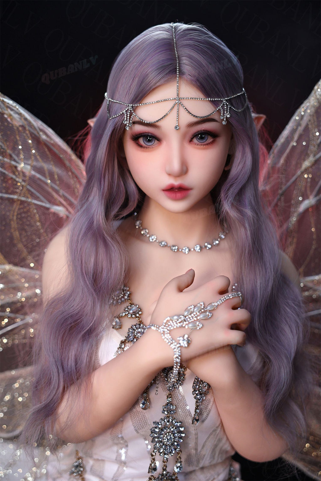 AU-2  Elf Lila 161cm D-Cup Organic Silicone PRO Lifesize Fantasy Elf Style Female Doll