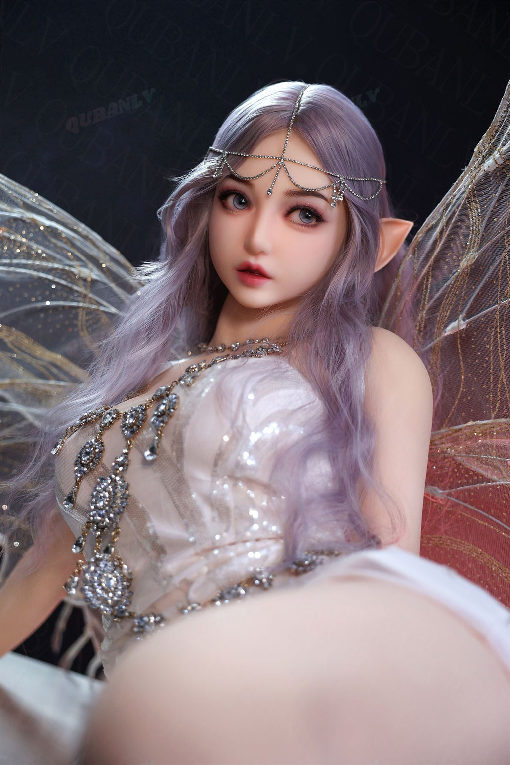 AU-2  Elf Lila 161cm D-Cup Organic Silicone PRO Lifesize Fantasy Elf Style Female Doll