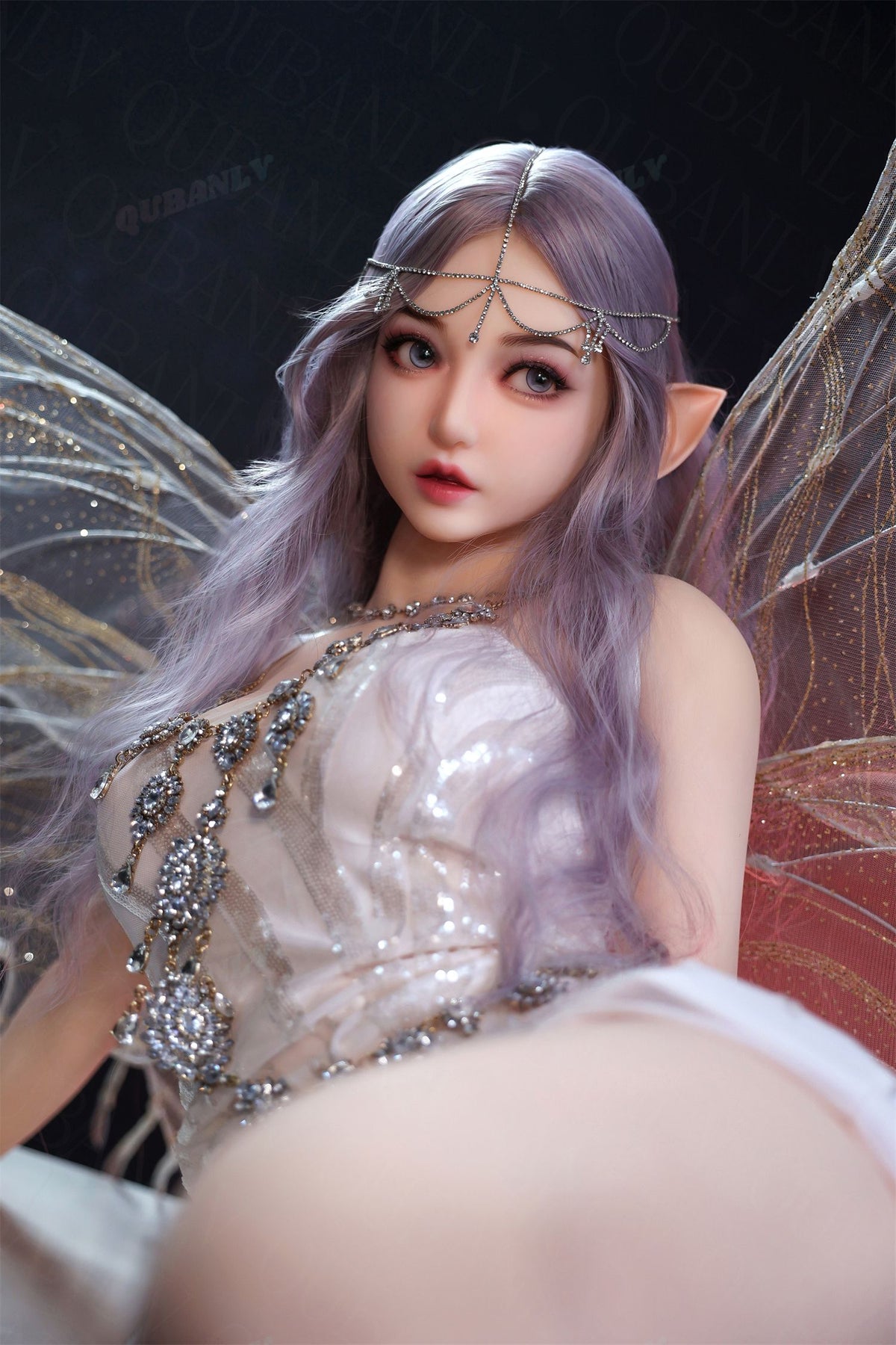 AU-2  Elf Lila 161cm D-Cup Organic Silicone PRO Lifesize Fantasy Elf Style Female Doll