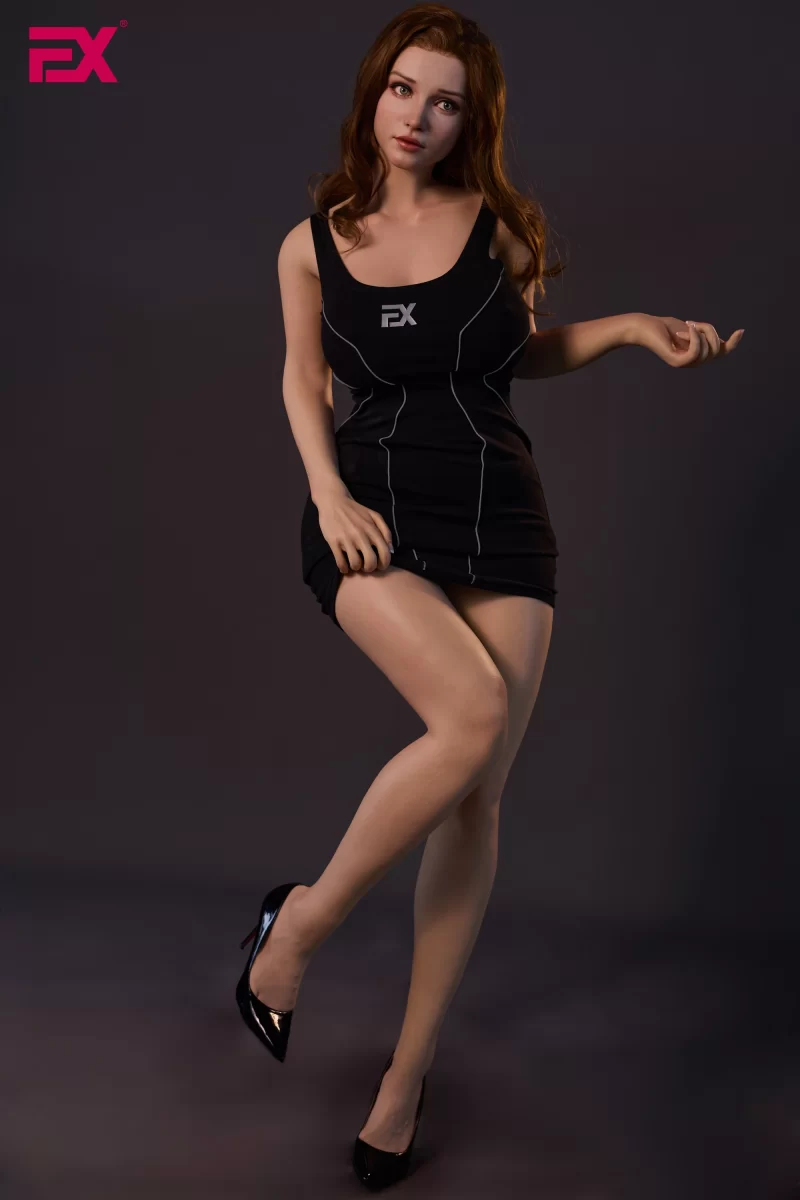 Daisy, a full-body silicone sex doll, depicts a melancholic female figure.