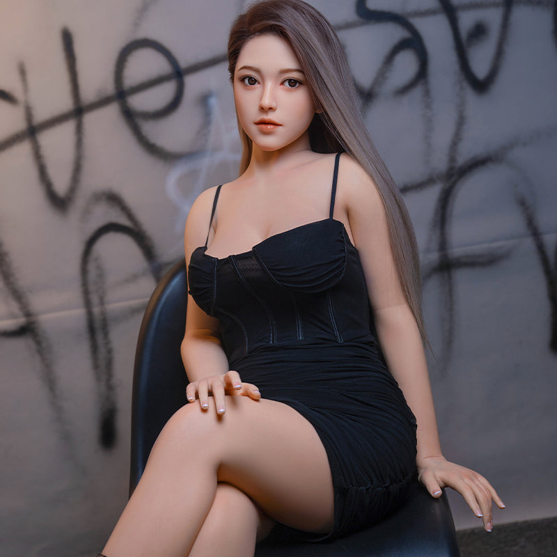 Ada P. Asian Long-Haired Big-Breasted Realistic Silicone Sex Doll Series