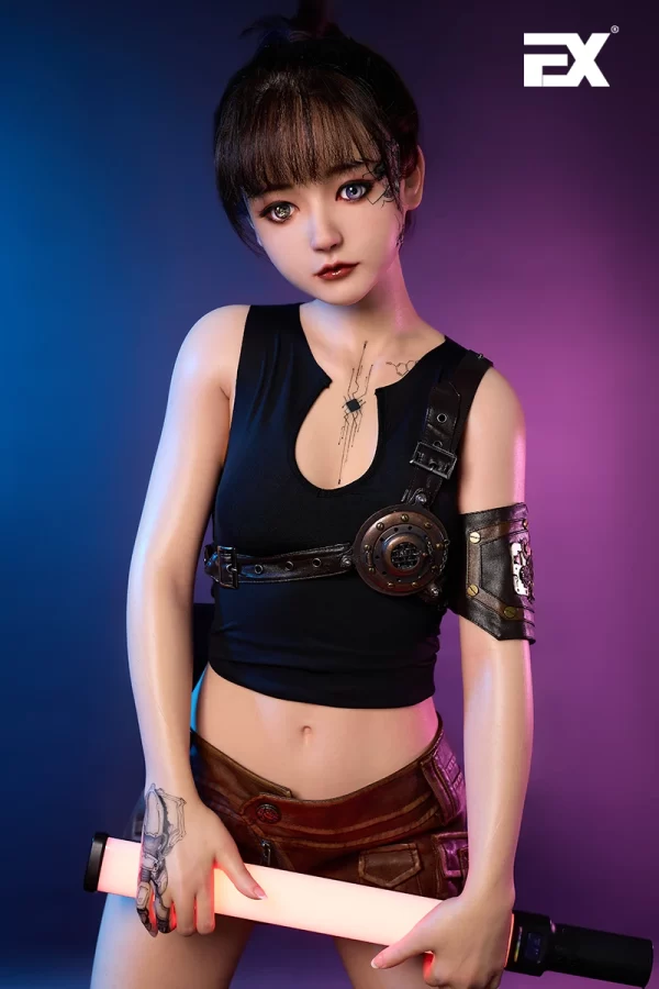 Ruby, a 150cm tall, ultra-realistic platinum-grade silicone sex doll.