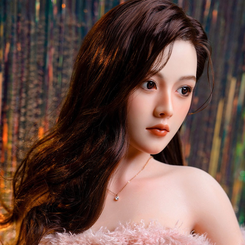 Yui is an Asian woman with a full bust and long legs; she is a full-body silicone sex doll.