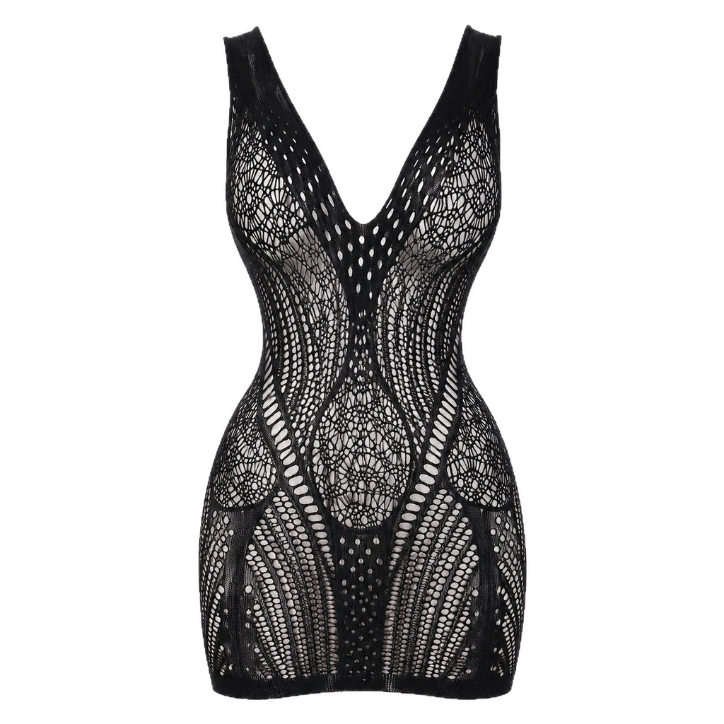 Black Sexy Pure Lust Plus-Size High-Stretch Bodycon Skirt Lingerie