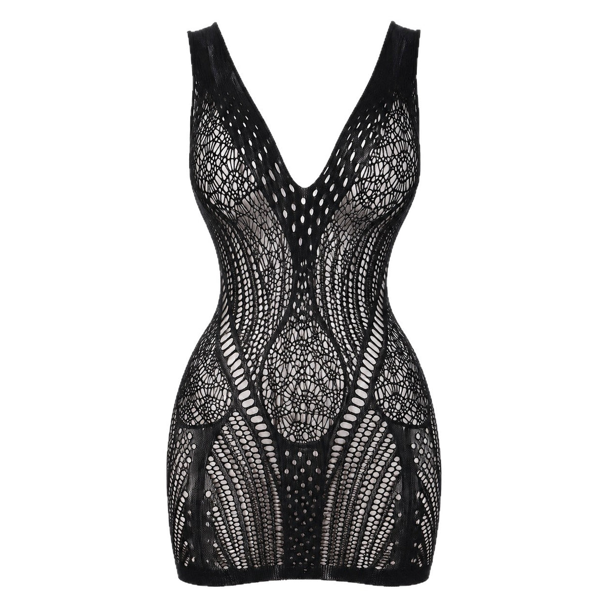 Black Sexy Pure Lust Plus-Size High-Stretch Bodycon Skirt Lingerie