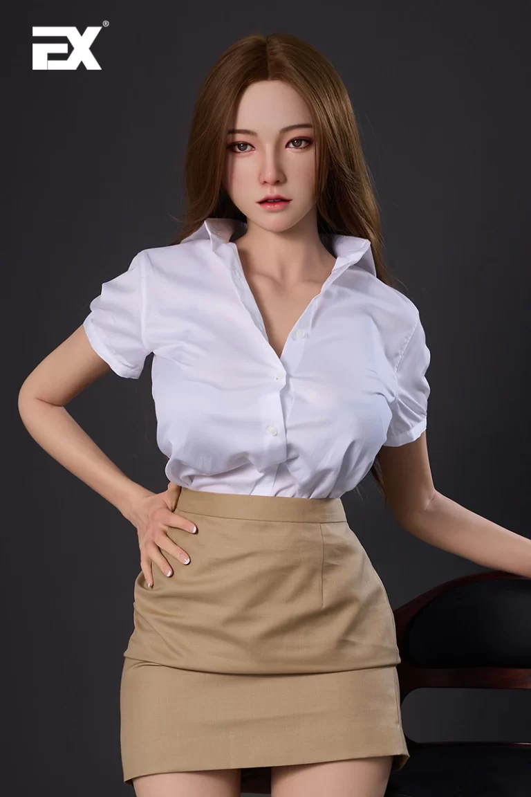 Erine blonde full-body lifelike silicone sex doll