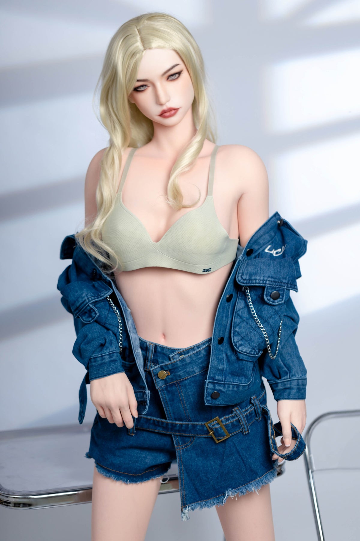 AL-3 Freya 155cm E-Cup Silicone Lifesize Blonde Western Style Full Body Poseable Companion Doll