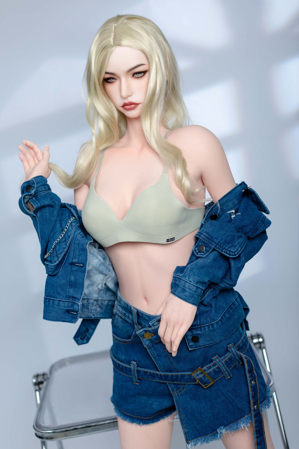AL-3 Freya 155cm E-Cup Silicone Lifesize Blonde Western Style Full Body Poseable Companion Doll