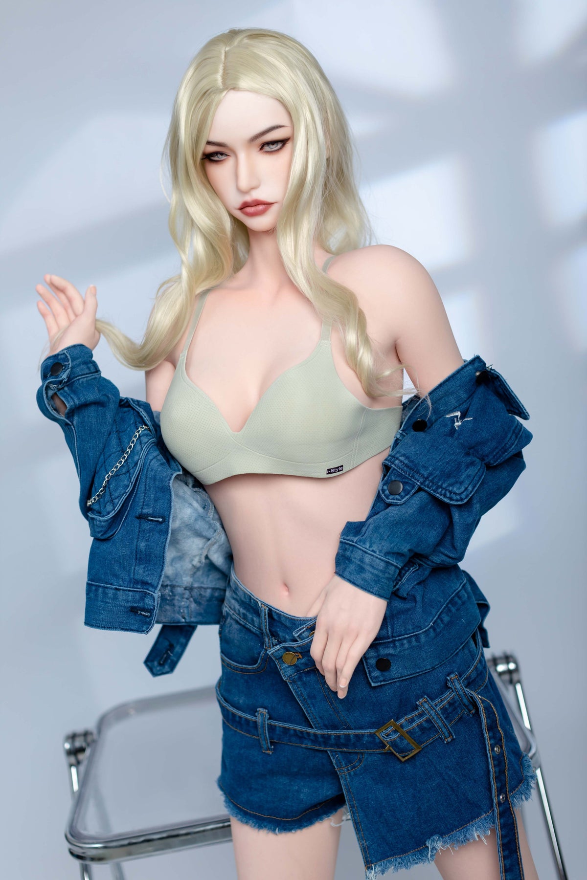 AL-3 Freya 155cm E-Cup Silicone Lifesize Blonde Western Style Full Body Poseable Companion Doll