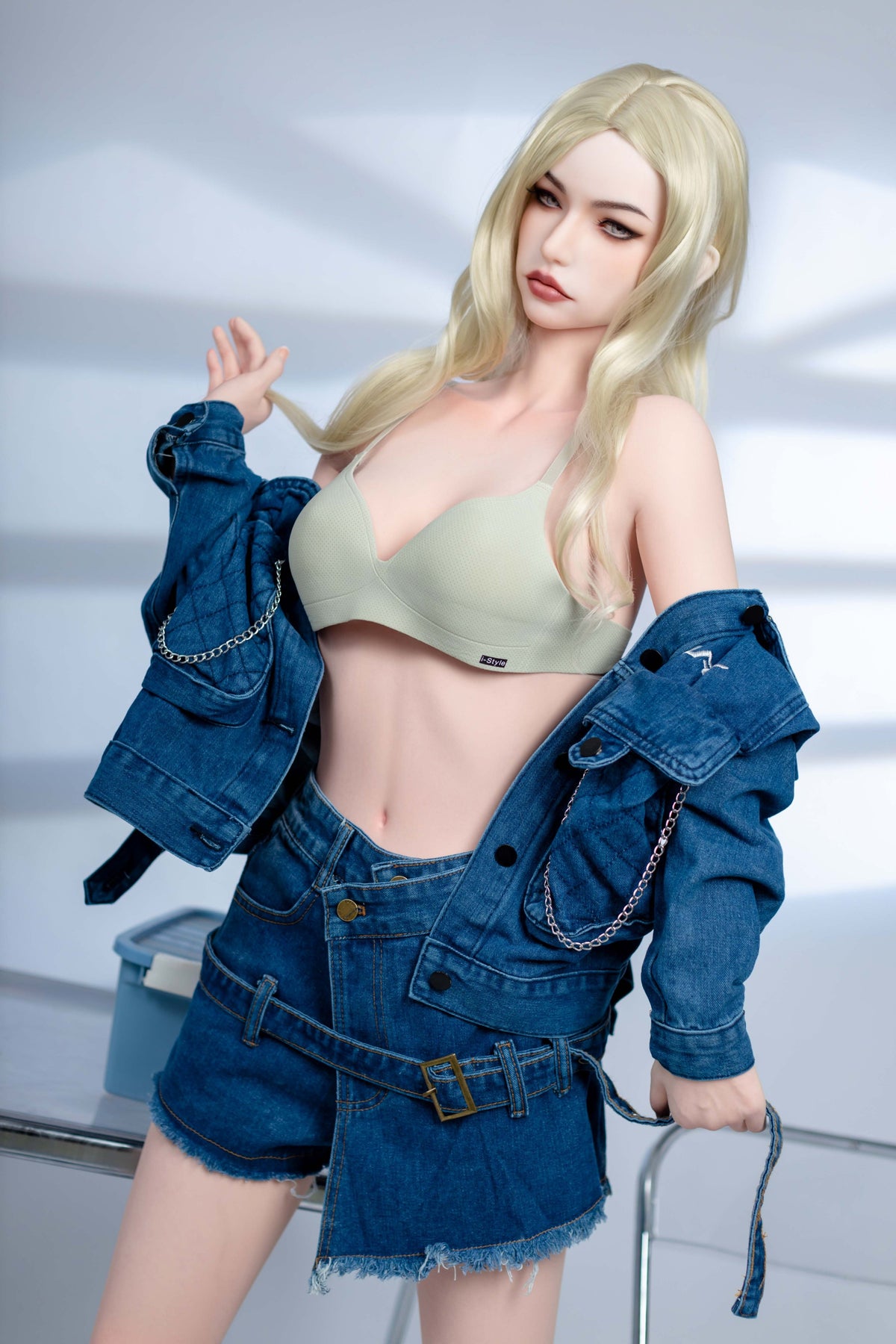 AL-3 Freya 155cm E-Cup Silicone Lifesize Blonde Western Style Full Body Poseable Companion Doll