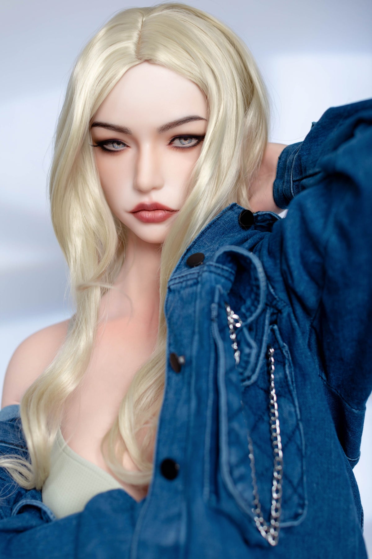 AL-3 Freya 155cm E-Cup Silicone Lifesize Blonde Western Style Full Body Poseable Companion Doll