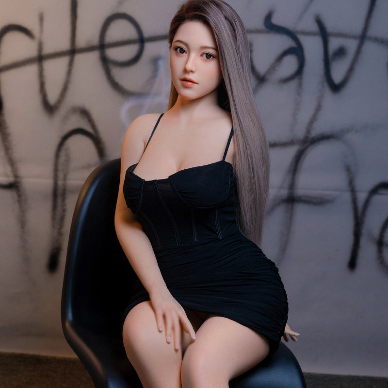 Ada P. Asian Long-Haired Big-Breasted Realistic Silicone Sex Doll Series