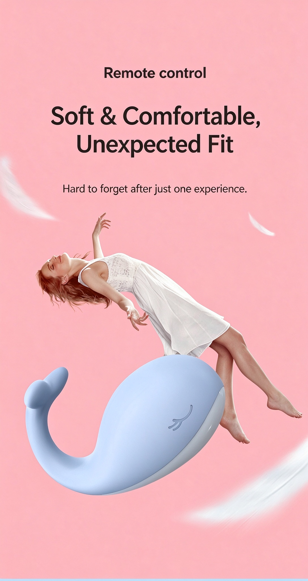 Taizheng Whale-Shaped Remote-Controlled Vibrating Egg – Adult Sex Toy for Women