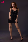 Daisy, a full-body silicone sex doll, depicts a melancholic female figure.