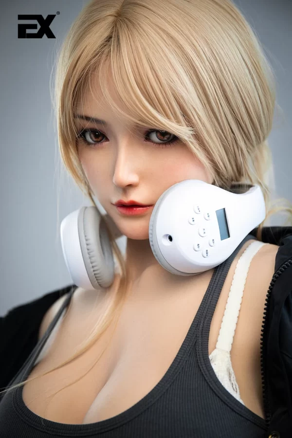 Katherine, voluptuous urban babe, full-body silicone lifelike sex doll.