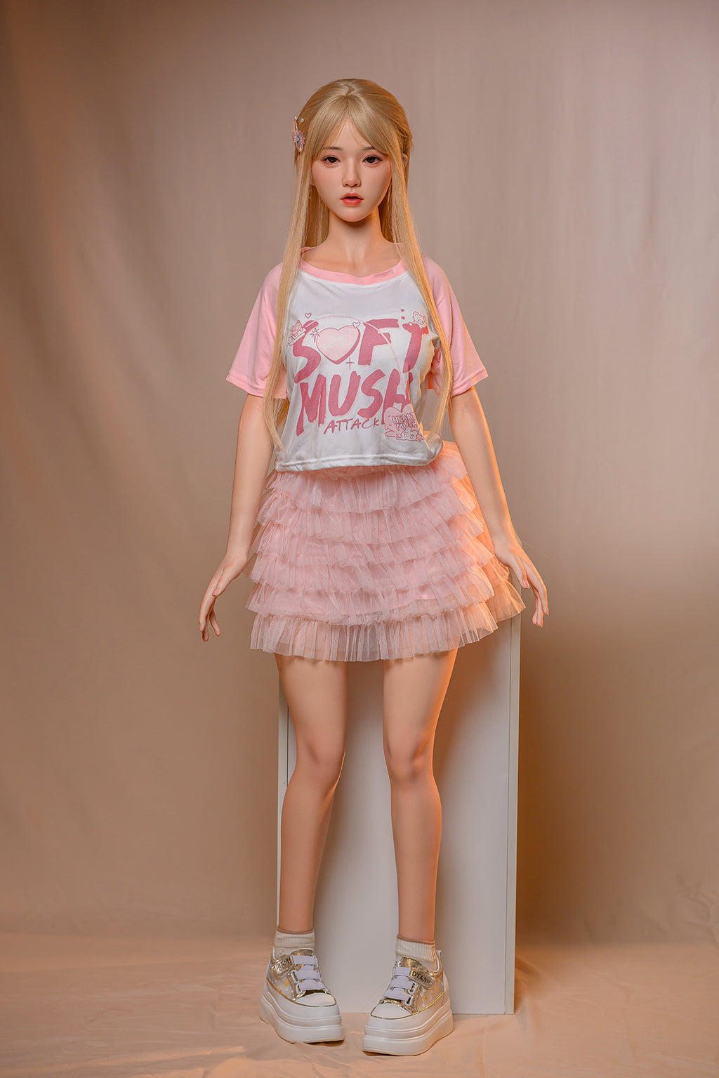 AS-3   Chloe  G-Cup Silicone Lifesize Sweet Girl Style Pink Outfit Full Body Poseable Companion Doll