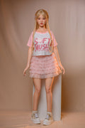AS-3   Chloe  G-Cup Silicone Lifesize Sweet Girl Style Pink Outfit Full Body Poseable Companion Doll