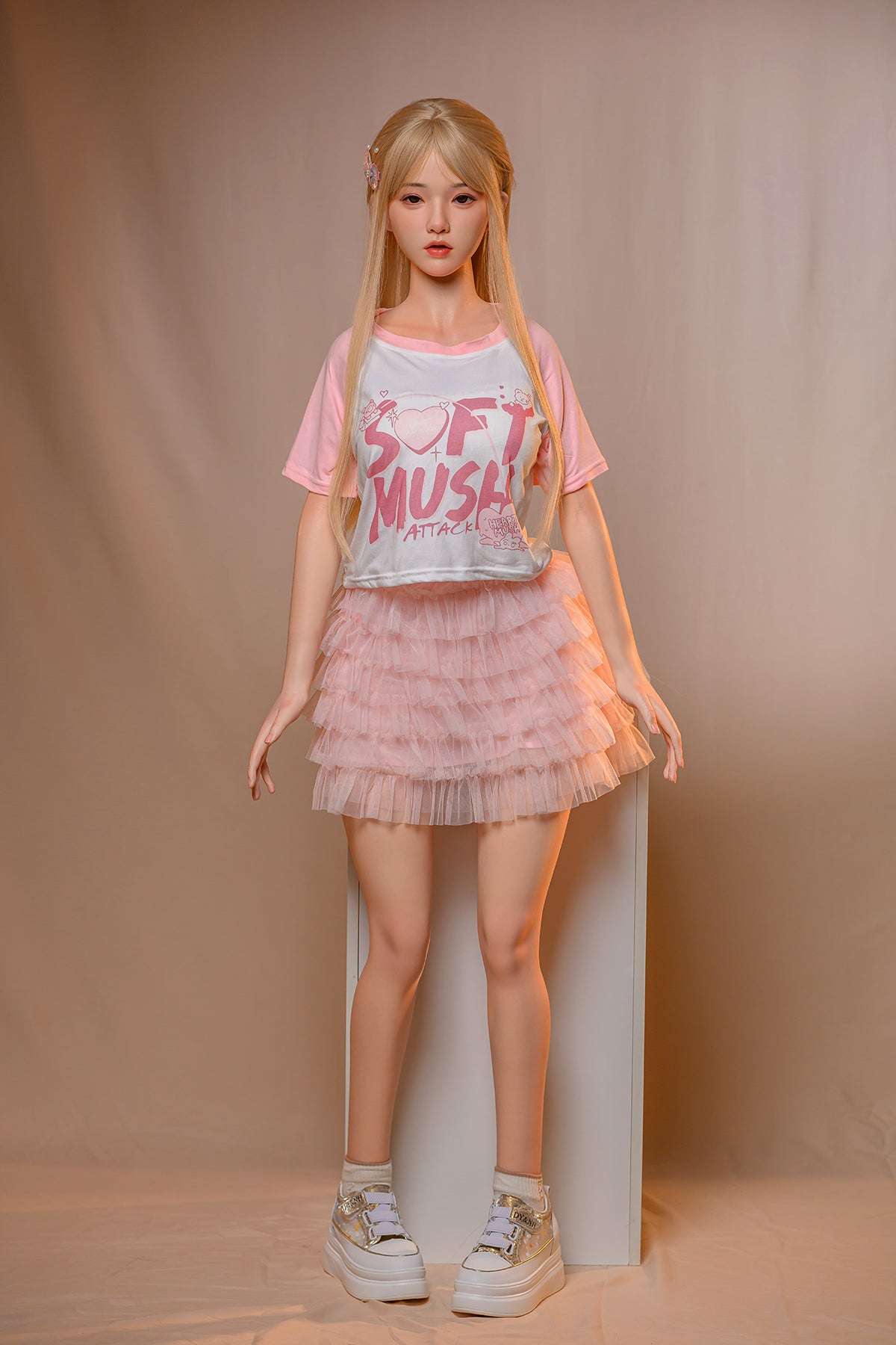 AS-3   Chloe  G-Cup Silicone Lifesize Sweet Girl Style Pink Outfit Full Body Poseable Companion Doll