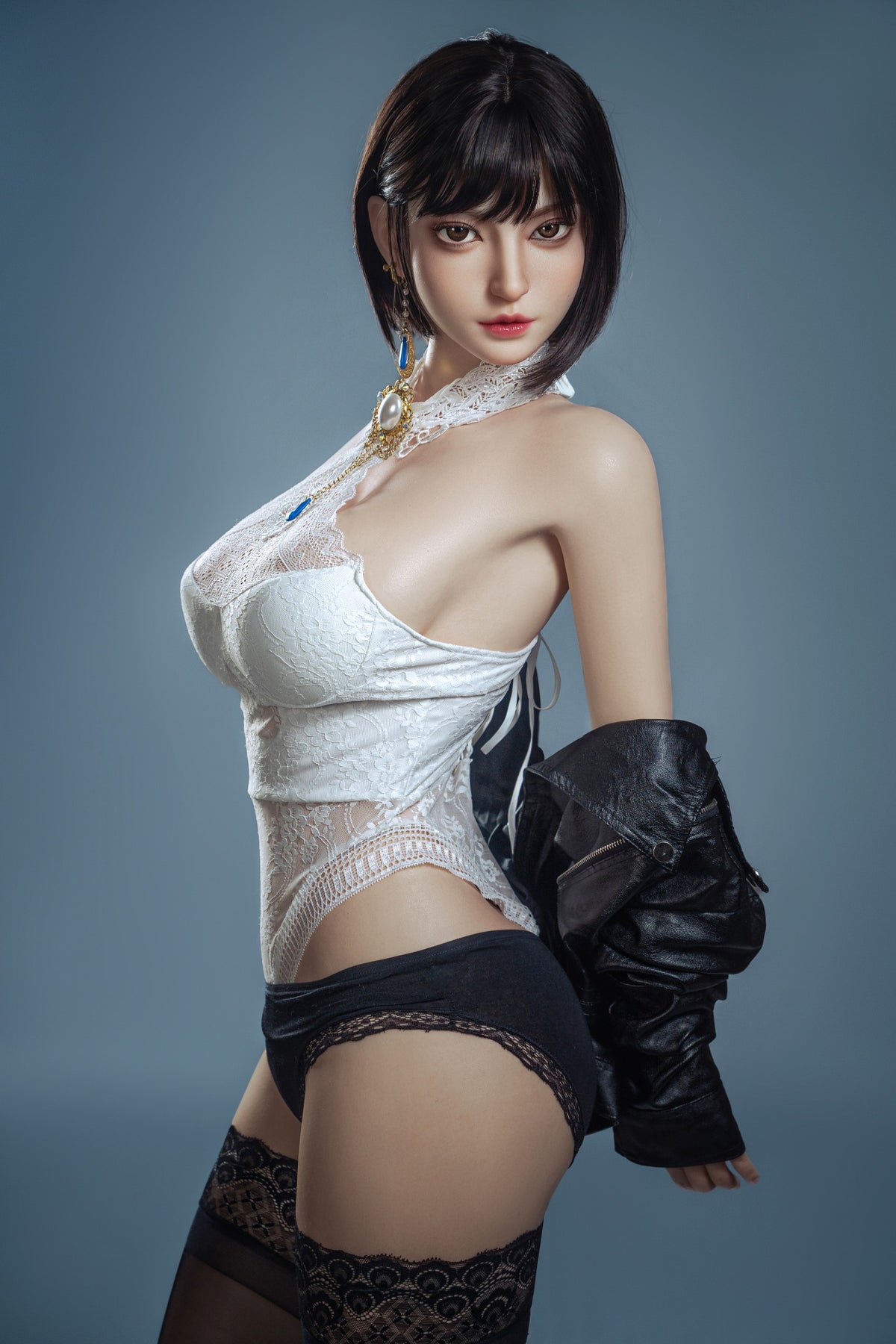 AH-6 Real Lifesize  168cm E Cup Cold Glamour Warrior Goddess Full Size Adult Doll With Flexible Metal Skeleton