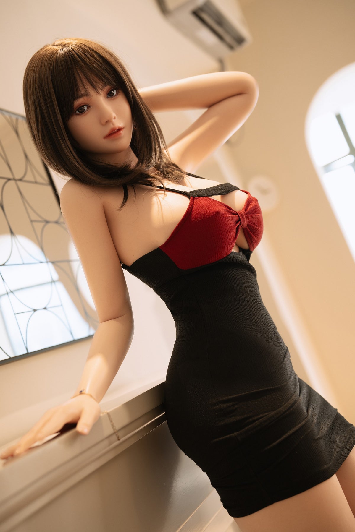 AD-3 Suki 158cm F-Cup Organic Silicone PRO Lifesize Casual Home Style Female Doll