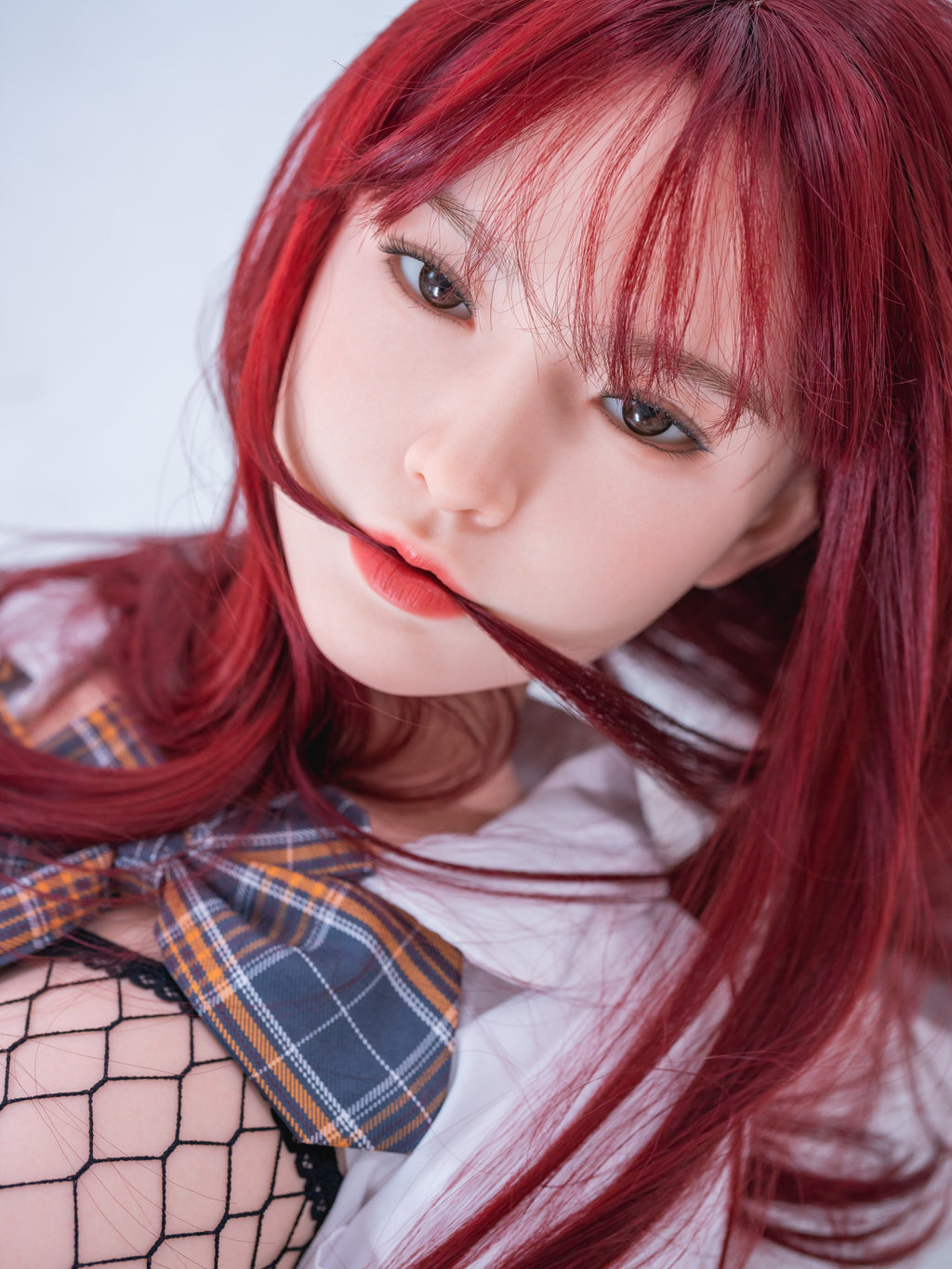 AI-6 D Cup Japanese JK School Girl Style Lifesize Companion Doll Realistic Silicone Head TPE Body
