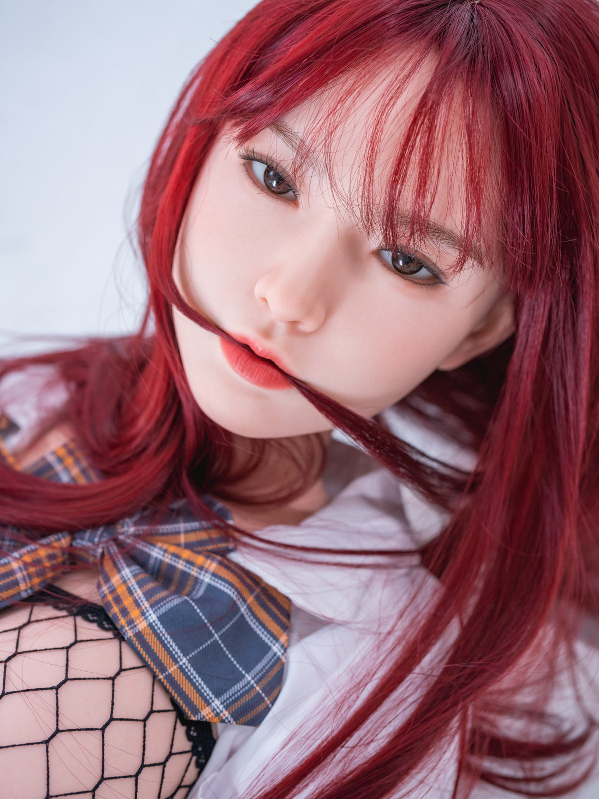 AI-6 D Cup Japanese JK School Girl Style Lifesize Companion Doll Realistic Silicone Head TPE Body