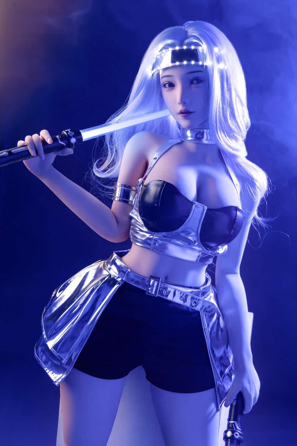 AN-6 E Cup Cyberpunk Futuristic Style Lifesize Companion Doll Realistic Silicone Head TPE Body