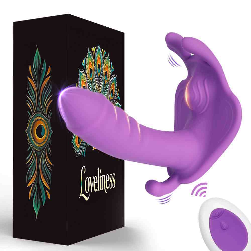 Wireless Remote Control Wearable Vibrator, Body Safe Silicone Massager