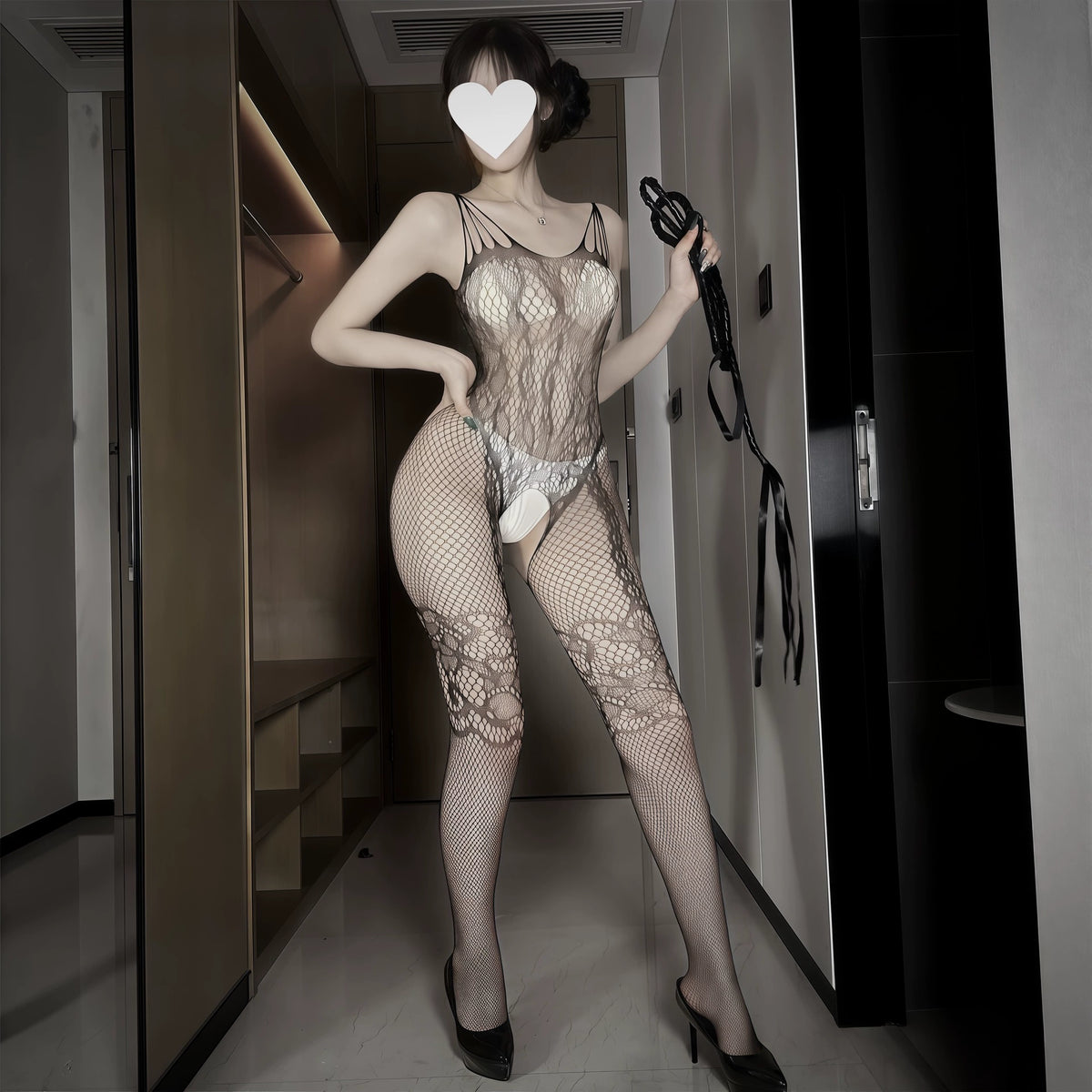 Lace Fishnet Bodystocking, Hollow Out Sheer Full Body Lingerie