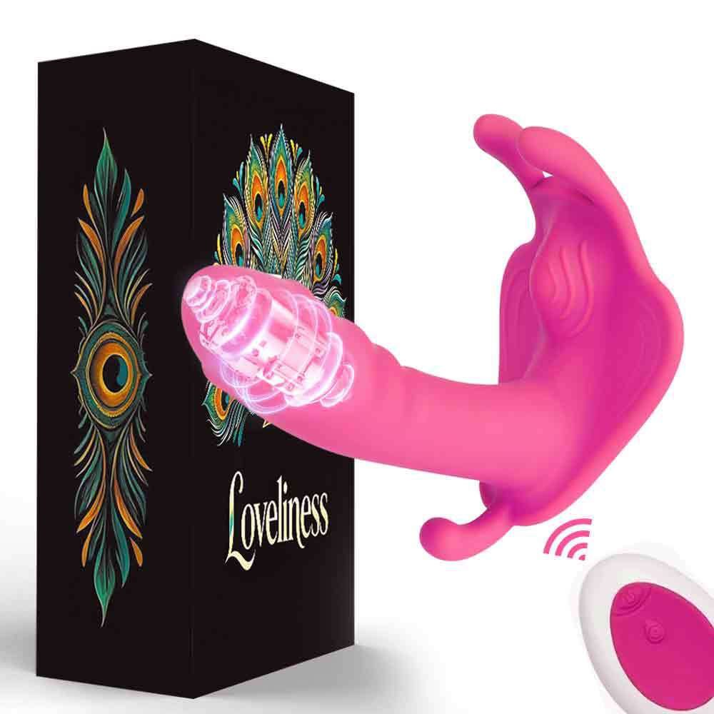 Wireless Remote Control Wearable Vibrator, Body Safe Silicone Massager