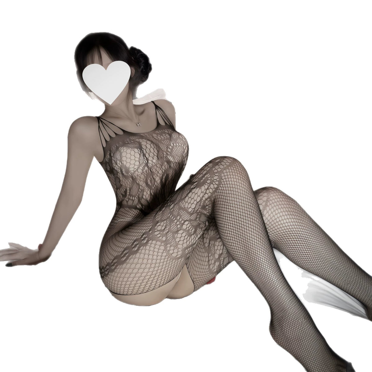 Lace Fishnet Bodystocking, Hollow Out Sheer Full Body Lingerie
