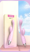 Dual Motor Rabbit Vibrator, Silicone Rechargeable G-Spot Massager