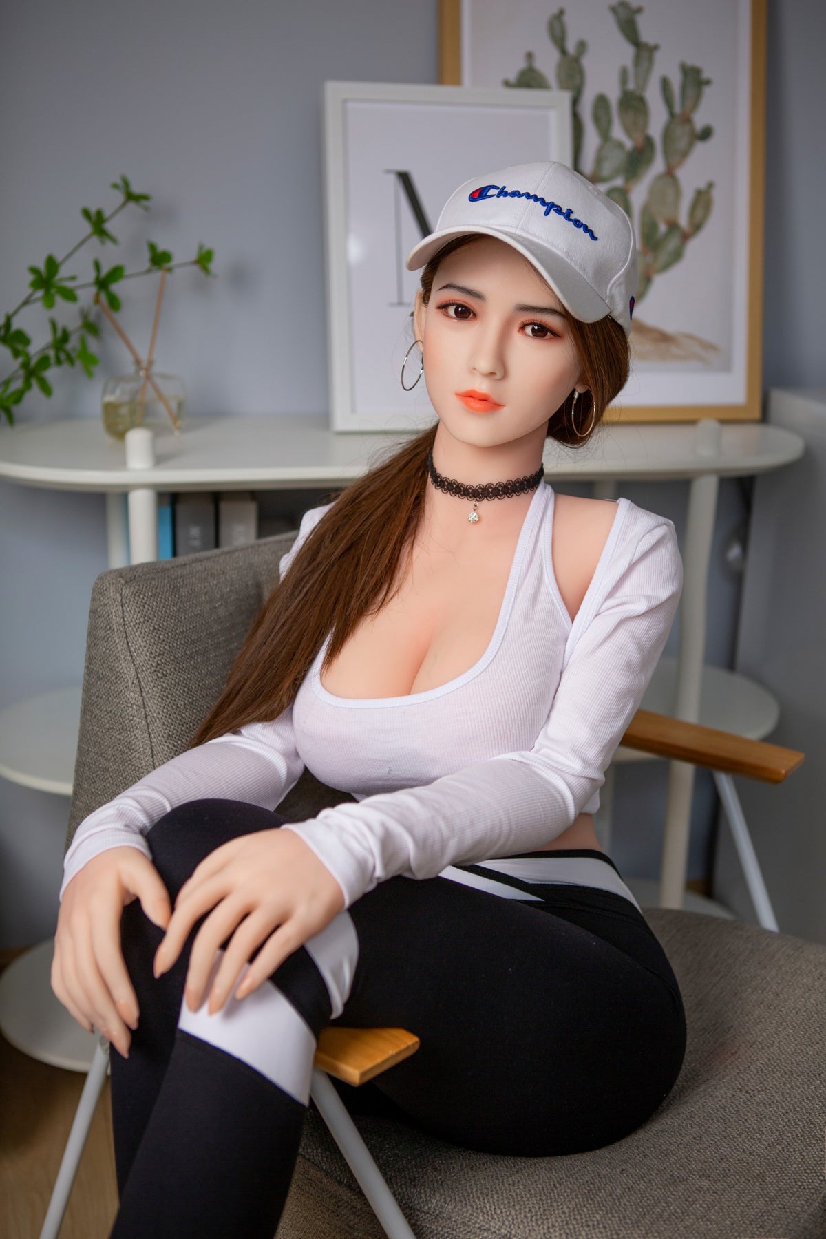 AK-3 Kira 158cm F-Cup Silicone Lifesize Sporty Long Ponytail Full Body Poseable Companion Doll
