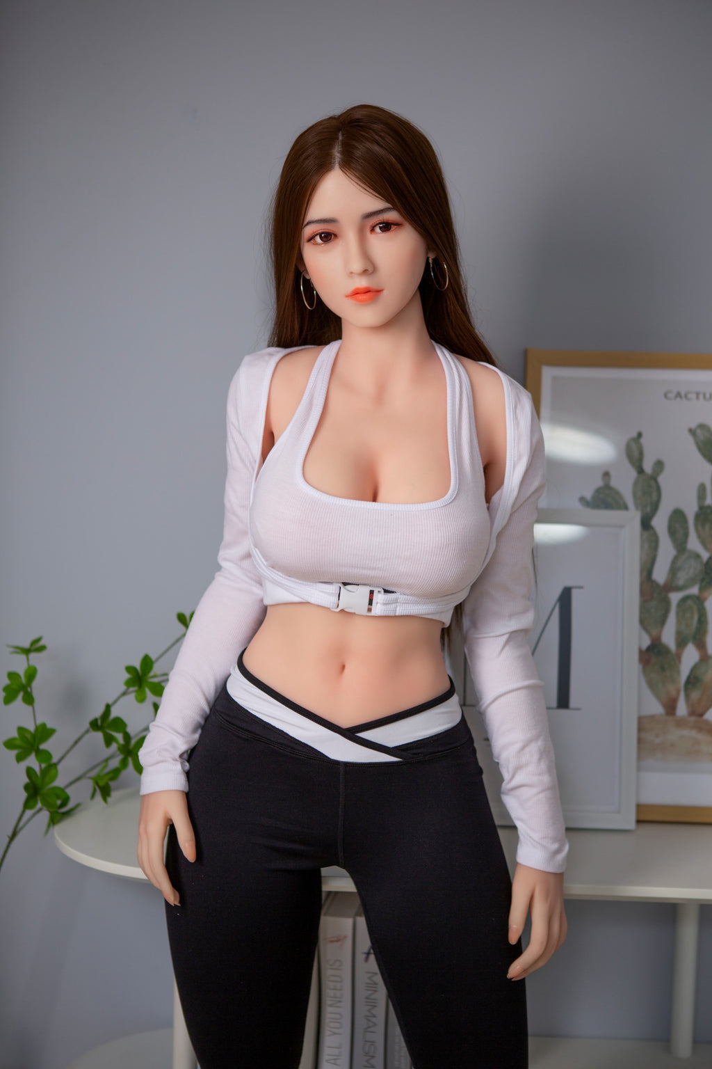 AK-3 Kira 158cm F-Cup Silicone Lifesize Sporty Long Ponytail Full Body Poseable Companion Doll