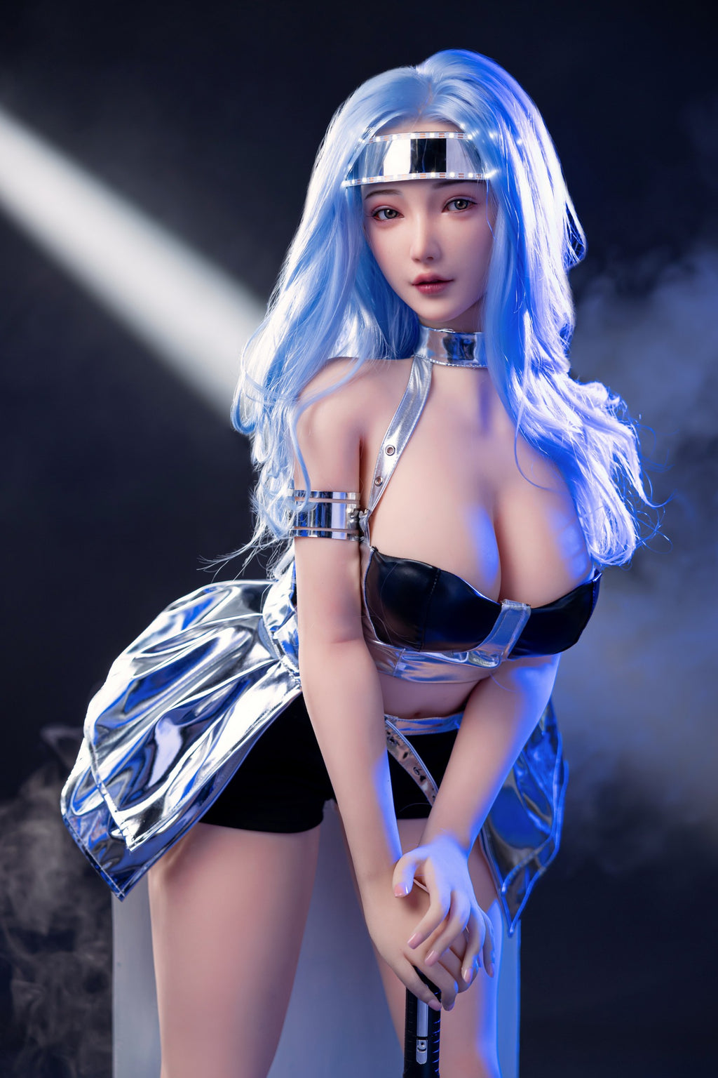 AN-6 E Cup Cyberpunk Futuristic Style Lifesize Companion Doll Realistic Silicone Head TPE Body
