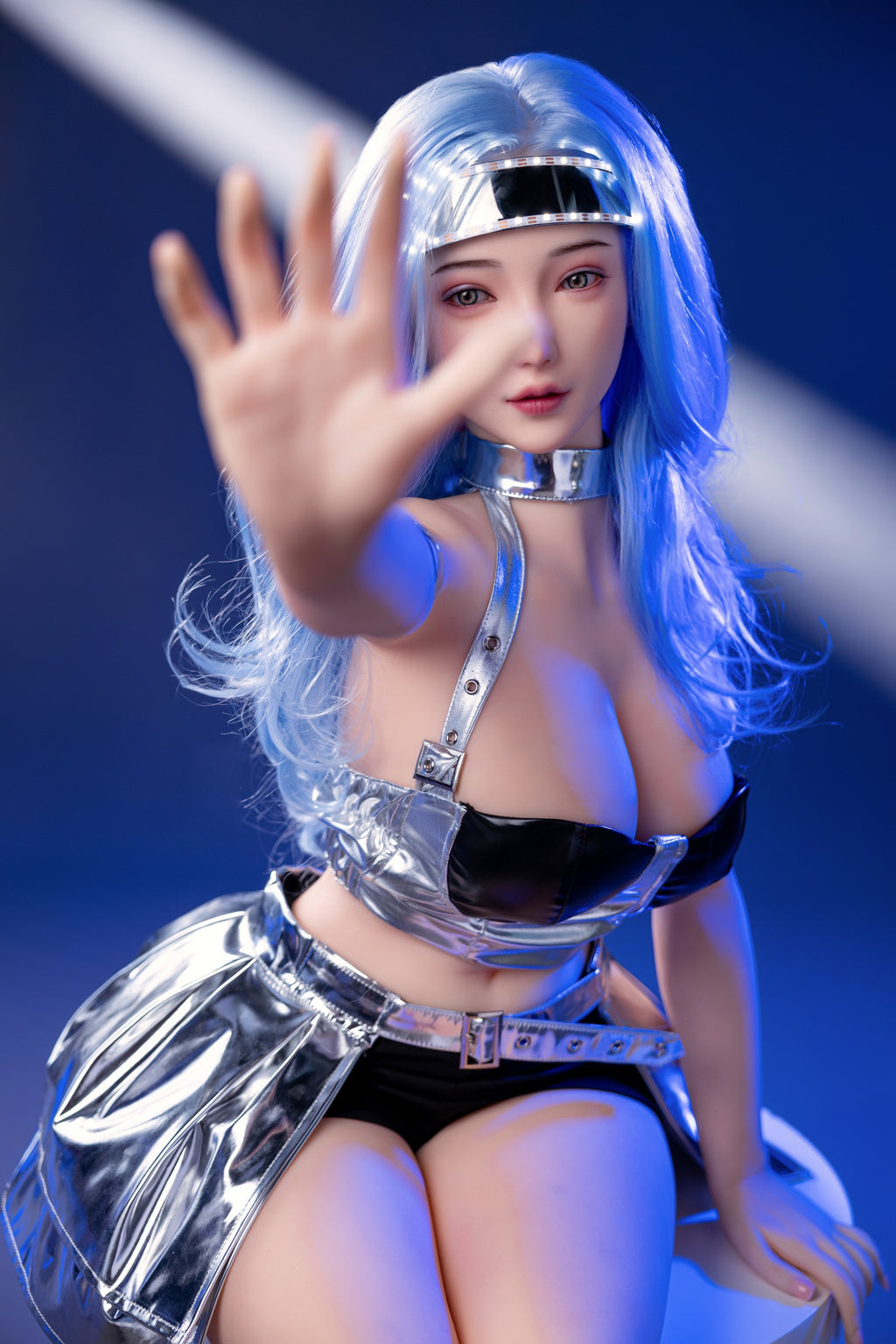 AN-6 E Cup Cyberpunk Futuristic Style Lifesize Companion Doll Realistic Silicone Head TPE Body