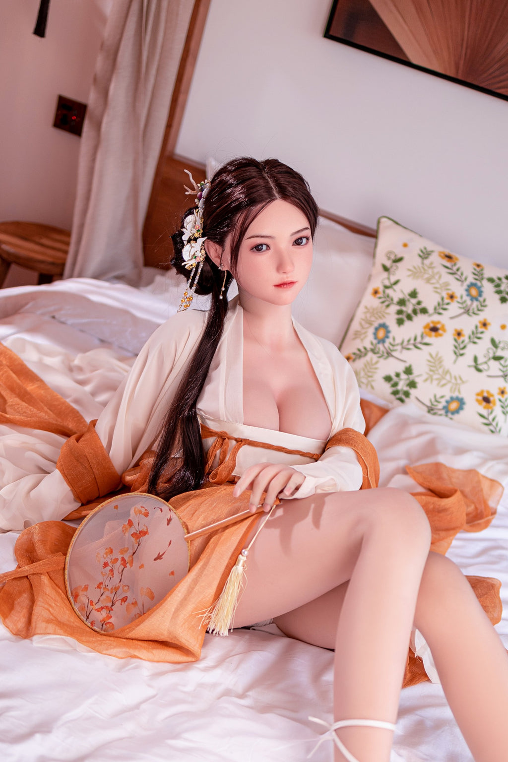 AI-3  Suyin 156cm E-Cup Silicone Lifesize Ancient Chinese Hanfu Full Body Poseable Companion Doll