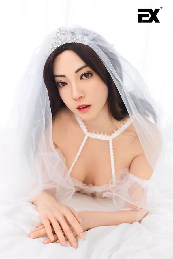 Jie, Brown-haired Bride, Full-body Silicone Sex Doll