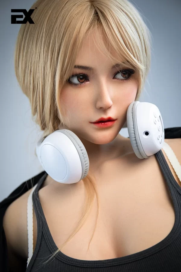 Katherine, voluptuous urban babe, full-body silicone lifelike sex doll.