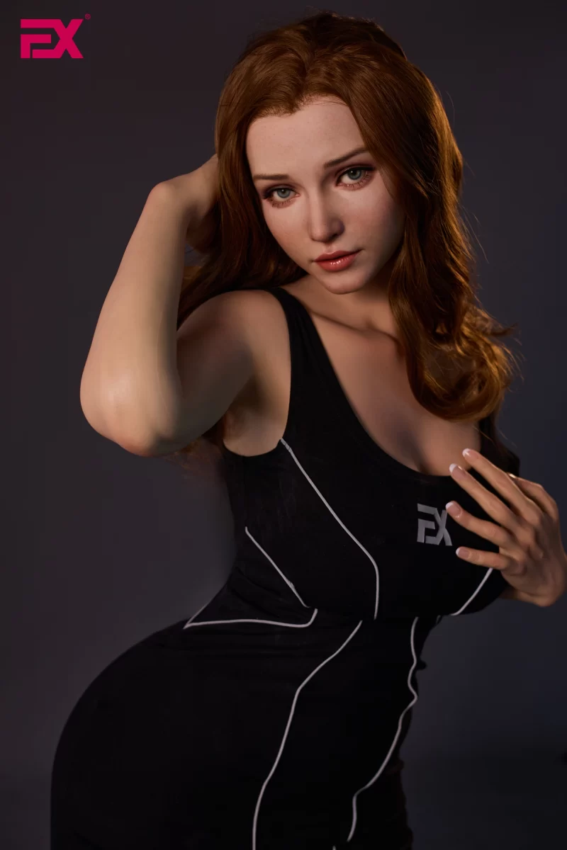 Daisy, a full-body silicone sex doll, depicts a melancholic female figure.