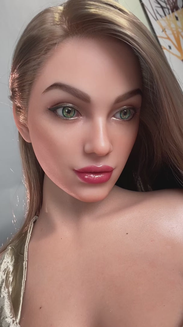 Bertha a European blonde large-breasted sex doll