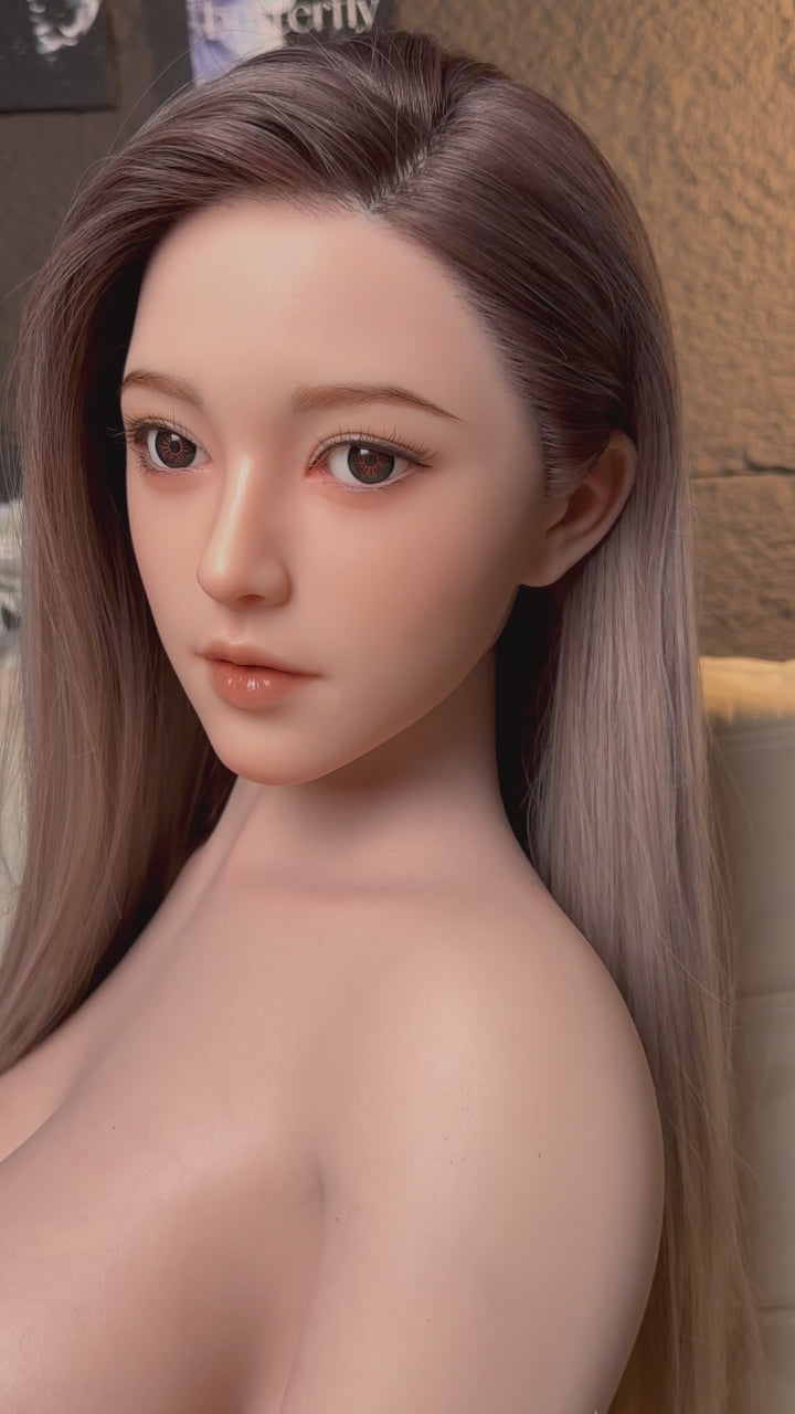 Ada P. Asian Long-Haired Big-Breasted Realistic Silicone Sex Doll Series