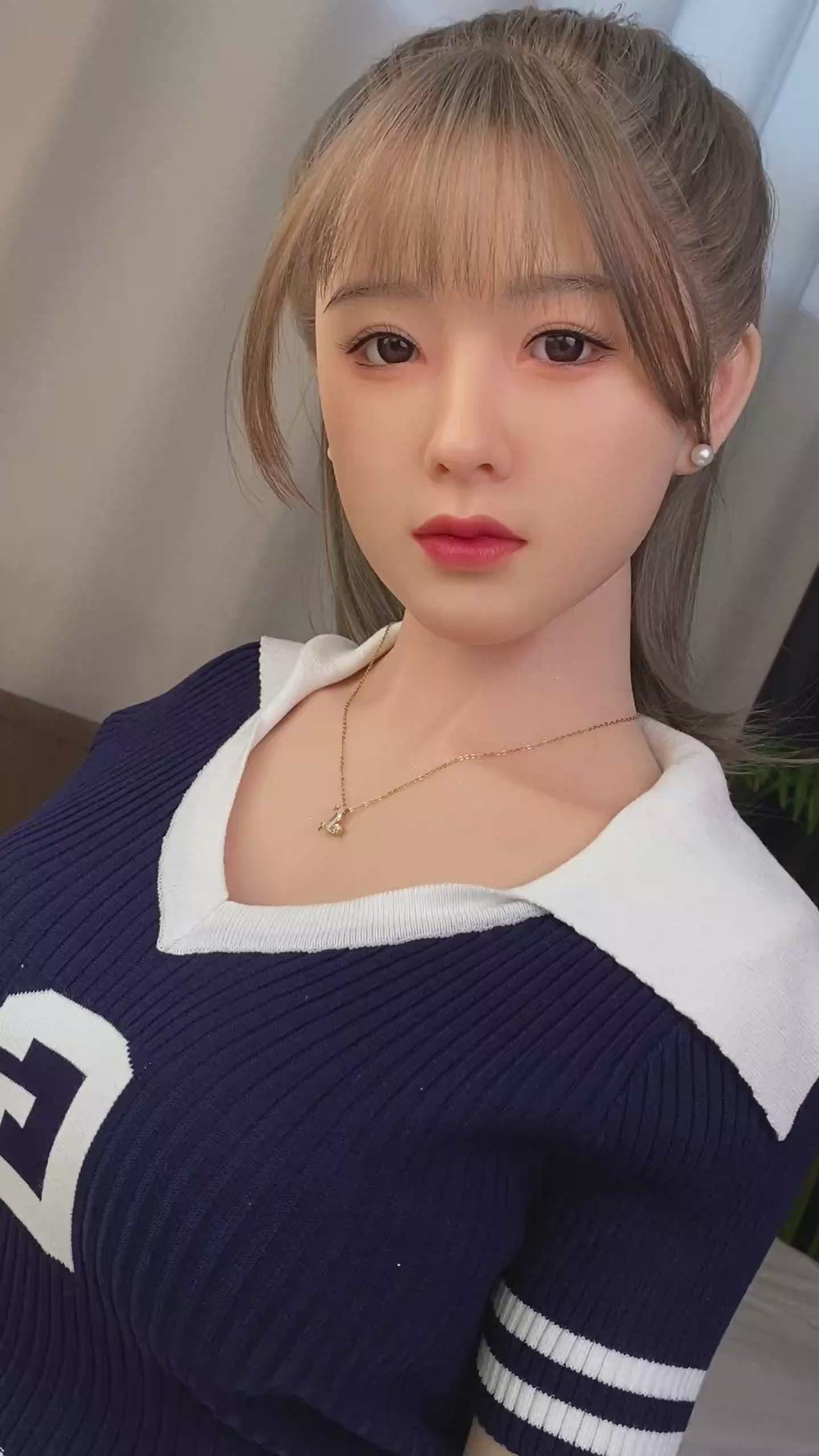 Fern E. Asian Pink Bunny Girl Realistic Silicone Sex Doll Series